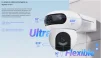 Cod. 747 Cámara Smart ext. EZVIZ H90 Dual (2K+ &amp; 2K+) / lentes Rotaciones duales / Control un toque / Vista Nocturna Color (40m)/ 2*modos patrulla / Detección humana/vehículo IA / Co-detección Seg. automát. / Defensa activa / Audio bidireccional / spt. Mi - 3
