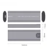 Cod. 042 Capsula P/SSD M.2 Dual (NVMe y M.2 SATA) / 10Gbps / USB 3.2 Gen2 / Compatible: Windows, MacOS, Linux / aluminio - 9