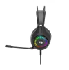 Cod. 090 Headphone Stereo MARVO H8325 Negro / Micrófono omnidireccional / RGB estática / 1*jack 3.5mm + adaptador 2*jack (Compatible: PS4/PS5/XBOX ONE/PC/Móvil), USB(iluminación) / Cable 2.0 m - 3