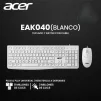 Cod. 297 Kit 2en1 ACER EAK040 / Teclado Espa&ntilde;ol + Mouse &oacute;ptico 1200DPI, 3 botones / F. Multimedia / USB, Cable 1.4 m - 4