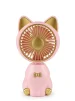 Cod. 988  Mini Ventilador Recargable USB / Forma de Gato - 1