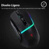Cod. 299 Mouse Gaming ACER NITRO OMR246 / Tri-modo Wireless (2.4G &amp; BT 5.0) + cable / 7200 DPI / RGB din&aacute;mico / 6 botones / Dise&ntilde;o Ergon&oacute;mico /8 ultraligero (73g) / Bat. 500mAh - 3