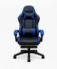Cod. 1204 Silla Gamer Potenzza Black/Blue / Almohada cabeza y zona lumbar / reclinable 120&ordm; / Rotaci&oacute;n 360&deg; / Reposapi&eacute;s retr&aacute;ctil - 1