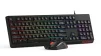 Cod. 299 Kit 2en1 ACER NITRO OCC311 / Teclado Espa&ntilde;ol + Mouse &oacute;ptico 3600DPI, 7 botones / iluminaci&oacute;n RGB Arco&iacute;ris / Silencioso / USB, Cable 1.5 m - 1