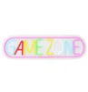 Cod. 1139  Letrero LED de Ne&oacute;n MARVO NN-021 XEN&Oacute;N 40T / Forma letras GAMEZONE / Brillo ajustable con control en cable / USB 5V / Dim. 42*12.3*3 cm - 2