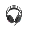 Cod. 090 Headphone Stereo MARVO H8325 Negro / Micrófono omnidireccional / RGB estática / 1*jack 3.5mm + adaptador 2*jack (Compatible: PS4/PS5/XBOX ONE/PC/Móvil), USB(iluminación) / Cable 2.0 m - 6