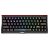 Cod. M:251 Teclado Mecánico MARVO KG962W / Tri-modo: (Wireless 2.4G + BT 5.0 &amp; cableado) / 63 teclas / Jixian Azul / Clásico Compacto 60% / RGB Rainbow (12 modos) / Bat. 1200 mA / Español - 1