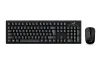 Cod. G:208 Kit Genius Wireless KM-8101, Teclado + Mouse &oacute;ptico 1000DPI / 2.4GHz / Indicador de bater&iacute;a / 12 teclas de funci&oacute;n (8 audio, 4 Internet) / Espa&ntilde;ol / Black - 1
