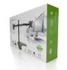 Cod. 175 Soporte con base para 2 Monitores KLIPXTREME KPM-311 de 13 a 32" / rotaci&oacute;n de 360&deg; / Inclinaci&oacute;n movimiento completo 90&deg; / Compatible VESA: 75x75 y 100x100 / black - 10
