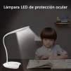 Cod. 1026 Lámpara Touch LED P/Escritorio / Recargable / Cuello Flexible / 3 niveles de Iluminación / Blanco - 2