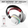 Cod. K:100 Headphone Monka Echo HG9069W Wireless 2.4G &amp; Bluetooth 5, Cableado AUX3.5mm / Iluminación RGB (estatica) / Micrófono omnidireccional extraíble /  Batería: 1000mAh / Compatible: PC, Android, Mac OS,IOS,PS4,PS5,XBOX ONE - 7