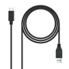 Cod. 227 Cable USB-C a USB-A&nbsp;2.0 de Carga/Datos / 28/24AWG / 1.5 m / Negro - 2