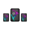 Cod. X:143 Parlantes Multimedia 2.1 XTRIKE ME SK-610 Stereo / Iluminación de fondo RGB / Subwoofer 5W y 2*parlantes 3W / Interfaz USB (Power), Jack 3.5MM (Audio) - 3