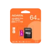 Cod. 140 Memoria Micro SD ADATA Premier / 64GB /UHS-I Clase 10 / 2en1 / 80MB/ - 3