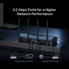 Cod. 145 Router MERCUSYS MR27BE / Wi-Fi 7 Banda Dual BE3600 / 3.6 Gbps streaming 4K/8K / 160 MHz, 4K-QAM, MLO / P/Multigigabit 2,5 G / 4 Antenas Beamforming / hasta 150 Dispostivos / EasyMesh - 6