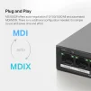 Cod. 120 Switch PoE+ Gigabit MERCUSYS MS105GP / 5 puertos 10/100/1000Mbps (4*POE+ 65W) hasta 250 m / Plug and Play / met&aacute;lico - 10