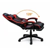 Cod. 1205 Silla Gamer Potenzza Black/Red / Almohada cabeza y zona lumbar / reclinable 120&ordm; / Rotaci&oacute;n 360&deg; / Reposapi&eacute;s retr&aacute;ctil - 4