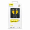 Cod. 272 Cable de Datos Pavareal Q19C USB-A a USB-C / 120W / 1 m / Trenzado Plano Negro/Amarillo - 2