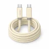Cod. 267 Cable Pavareal Q16CTC USB-C a USB-C / Compatible iPhone16/15 y Android / Carga r&aacute;pida 100 W / 1 m / beige - 1