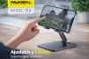 Cod. 321 Soporte Pavareal T10 P/Celular y Tablet 4" hasta 13" / giratorio 360&deg;, Ajuste libre, plegable / Material: Aluminio / black - 3