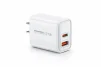 Cod. C:276 Cargador de pared Pavareal K58 de 27W (Carga r&aacute;pida) / 2*Puertos, DC 5V/3A (1*USB-A + 1*USB-C) - 1