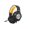 Cod. 124 Headphone MARVO Pulz 80 (HG9084) / 50mm (est&eacute;reo potente) / Luces RGB / Mic. omnidireccional extra&iacute;ble / Multiplataforma 1*jack 3.5mm + adaptador a 2 jack + USB(LuzLED) / Compatible: PS4, PS5, Xbox One, PC, Android, macOS e iOS - 7