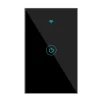 Cod. I:885  Interruptor de pared Smart WIFI WHC05 / 1 botón táctil / No requiere Neutro / Control por APP Tuya o Smart Life / compatible con Alexa, Google Home / Dim.: 120*72*7mm / negro - 2