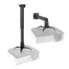 Cod. 991 Soporte para Proyector (pared o techo) / compatibilidad universal / Ajustable altura / Material acero> - 1