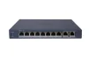 Cod. 136 Switch PoE Gigabit HIKVISION Smart Managed DS-3E1510P-EI/M / 8*Puertos PoE Gigabit (60 Watts) + 2*Uplink G. / hasta 300 metros / Gestión remota Hik-Partner Pro / Protección 6kV / Config. VLAN / carcasa metálica - 1