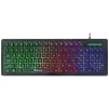Cod. X:258 Teclado Gaming XTRIKE ME KB-309 BK SP / retroiluminado efecto arcoíris mixto / Multimedia / silencioso / USB, 1.5 m / Español - 1