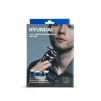 Cod. 1046 Kit Afeitadora Hyundai PHT-083 4en1 / 5W / Bat. 600 mAh / 8500 RPM / resistente al agua (IPX6) / Incl. (1*cabezal recortador vello nasal, 1*recortador vello, 1*cepillo limpieza facial, 1*cabezal masaje) - 12