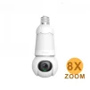Cod. 417 C&aacute;mara/Foco Smart IMOU Bulb Cam (5MP) 3K UHD 340&deg; Wi-Fi / Visi&oacute;n Nocturna Full-Color / 25m IR / Detecci&oacute;n y Seg.&nbsp;IA (pers. veh.) / Audio bidireccional / Luz ON/OFF Programable / Soporta microSD(256GB) / Compatible: Google Home y Alexa - 7