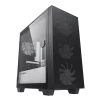 Cod. 143 Case Gaming GAMEMAX Aero Mini Eco / MATX / Panel frontal Mesh / tapa lateral vidrio templado / USB3.0 + USB 2.0 / HD audio / Incluye 4*ventiladores Black 12cm - 1