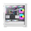 Cod. 394 Case GAMEMAX Destroyer TGW / lateral y frontal vidrios templados / Controlador fan (16 modos RGB / 1*USB3.0 + 2*USB2.0 / HD audio / Incluye: 4*ventiladores 12mm. ARGB - 7
