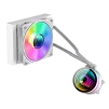 Cod. 165 Sistema de Enfriamiento Líquido GAMEMAX ICEBURG 120 White / FAN 1*120MM PWM / Sincronización ARGB AURA Sync / Conector 5V, 3 pines / 12V 4 pines / Compatible Intel 13va. Gen. LGA 1700 / AMD AM5 / ARGB - 1