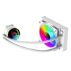 Cod. 165 Sistema de Enfriamiento Líquido GAMEMAX ICEBURG 120 White / FAN 1*120MM PWM / Sincronización ARGB AURA Sync / Conector 5V, 3 pines / 12V 4 pines / Compatible Intel 13va. Gen. LGA 1700 / AMD AM5 / ARGB - 5