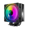 Cod. 162 Air cooler CPU GAMEMAX Ice Force BK ARGB / 4*tubos térmicos / TDP 200W  / Compatible: Intel Intel LGA1851/1700/115X/1366 y AMD AM5/AM4 / AURA SYNC 3 pines (M/F), PWM 4 pines - 3