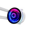 Cod. B:166 Enfriamiento Líquido CPU GAMEMAX IceChill 240V White / Bomba y ventiladores RGB y PWM direccionables 240mm AIO TDP 250W / compatible: Intel 1700/1366/2011/1851 y AMD AM5/AM4 - 5