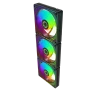 Cod. V:334 Kit Ventiladores PC GAMEMAX RA300 BK / 3*FAN120mm Luces ARGB / AURA 3 pin 5V (M/F), PWM 4 pines(M/F) - 6