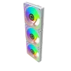 Cod. V:335 Kit Ventiladores PC GAMEMAX RA300 WH / 3*FAN120mm Luces ARGB / AURA 3 pin 5V (M/F), PWM 4 pines(M/F) - 6