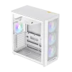 Cod. 357 Case GAMEMAX F46 WH / ATX / 1*USB-C, 2*USB3.0 / frontal Mesh Optimizado P/Flujo de Aire y lat. vidrio templado / admite refri. líquida 360° &amp; VGA 350mm / Módulo I/O intercambiables / Incluye 4*Fans ARGB 120mm - 4