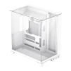 Cod 343 Case GAMEMAX Infinity Plus White / ATX / USB3.1/USB-C / Diseño Vista Panorámica 3 lados vidrios templados / cables y tubos ocultos / admite: refri. líquida 360°, VGA 400mm &amp; soporta hasta 8 fans - 4