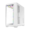 Cod. 348 Case GAMEMAX HYPE-A White / ATX / 1*USB3.0, 2*USB2.0 / vidrios templados panorámico 270° / admite tarjetas NVIDIA Serie 4000 &amp; refri. líquida 360° / Incluye 4*Fans 120mm ARGB + Controlador V5.0 ARGB HUB-PWM + CR. - 7