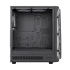 Cod. 354 Case GAMEMAX Starlight 2 AB / ATX / USB-C, USB3.0, USB2.0 / lat. vidrio templado y Fron. Diseño de panel acrílico transparente / Bloqueo interruptor de niños / admite refri. líquida 360° &amp; VGA 330mm / Incluye 6*Fans ARGB 120mm - 5