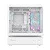 Cod. 319 Case GAMEMAX N80 WH / vidrio Curvo templado panorámico / Diseño modular desmontable: / 1*USB3.0 + 1*Tipo-C Gen2 / audio HD / Montaje vertical de tarjeta GPU / Refrigeración integral: cobertura de 270: 6*ventiladores 12mm. ARGB + HUB Fan PWM ARGB - 7