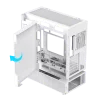 Cod. 319 Case GAMEMAX N80 WH / vidrio Curvo templado panorámico / Diseño modular desmontable: / 1*USB3.0 + 1*Tipo-C Gen2 / audio HD / Montaje vertical de tarjeta GPU / Refrigeración integral: cobertura de 270: 6*ventiladores 12mm. ARGB + HUB Fan PWM ARGB - 13