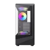 Cod. 349 Case GAMEMAX Vista COC AB / ATX / USB-C, USB3.0, USB2.0 / panorámica de 262° vidrio templado / Arquitectura de refrigeración y overclocking COC 1*Turbo Fan P/MB / Incluye 5*Fans 120mm ARGB - 2