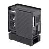Cod. 318 Case GAMEMAX N80 BK / vidrio Curvo templado panorámico / Diseño modular desmontable: / 1*USB3.0 + 1*Tipo-C Gen2 / audio HD / Montaje vertical de tarjeta GPU / Refrigeración integral: cobertura de 270: 6*ventiladores 12mm. ARGB + HUB Fan PWM ARGB - 12