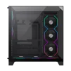 Cod. 371 Case GAMEMAX Infinity Pro BK / ATX / USB 3.0/USB-C / Diseño Vista Panorámica 3 lados vidrios templados / admite: refri. líquida 360° &amp; VGA 400mm / Incluye 5*fans ARGB 120mm (2*Post., 3*Infe.) + Controlador RGB AURA Sync - 7