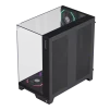 Cod. 371 Case GAMEMAX Infinity Pro BK / ATX / USB 3.0/USB-C / Diseño Vista Panorámica 3 lados vidrios templados / admite: refri. líquida 360° &amp; VGA 400mm / Incluye 5*fans ARGB 120mm (2*Post., 3*Infe.) + Controlador RGB AURA Sync - 6